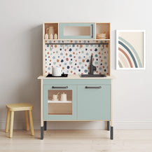 Duktig Kitchen Abstract Dots Warm - Blue Base Decals