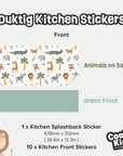 Duktig Kitchen Animals On Safari - Furniture Decals