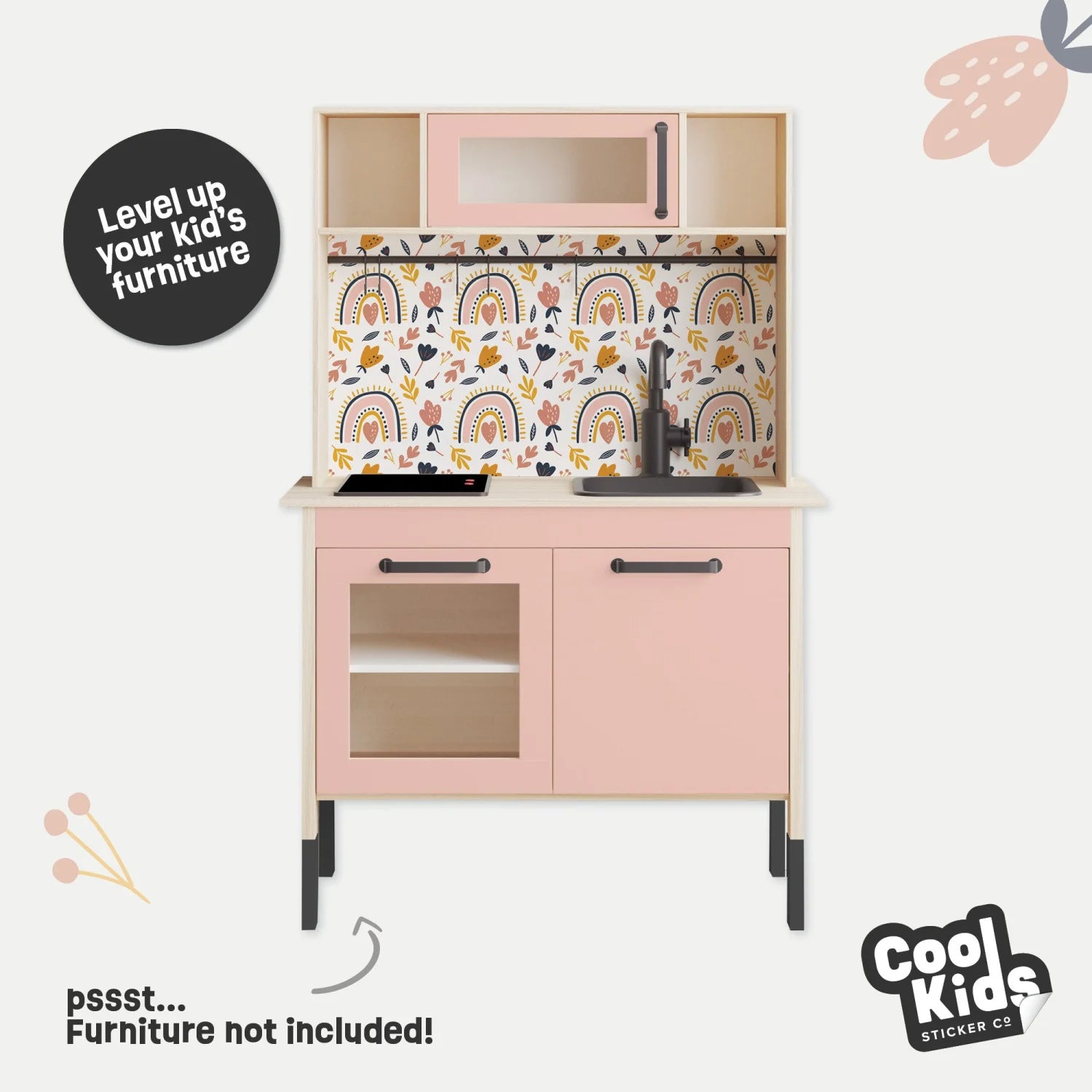 Duktig Kitchen Nature’s Harmony - Pink Base Decals