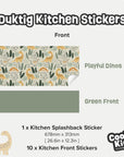 Duktig Kitchen Playful Dinos - Furniture Decals - Duktig