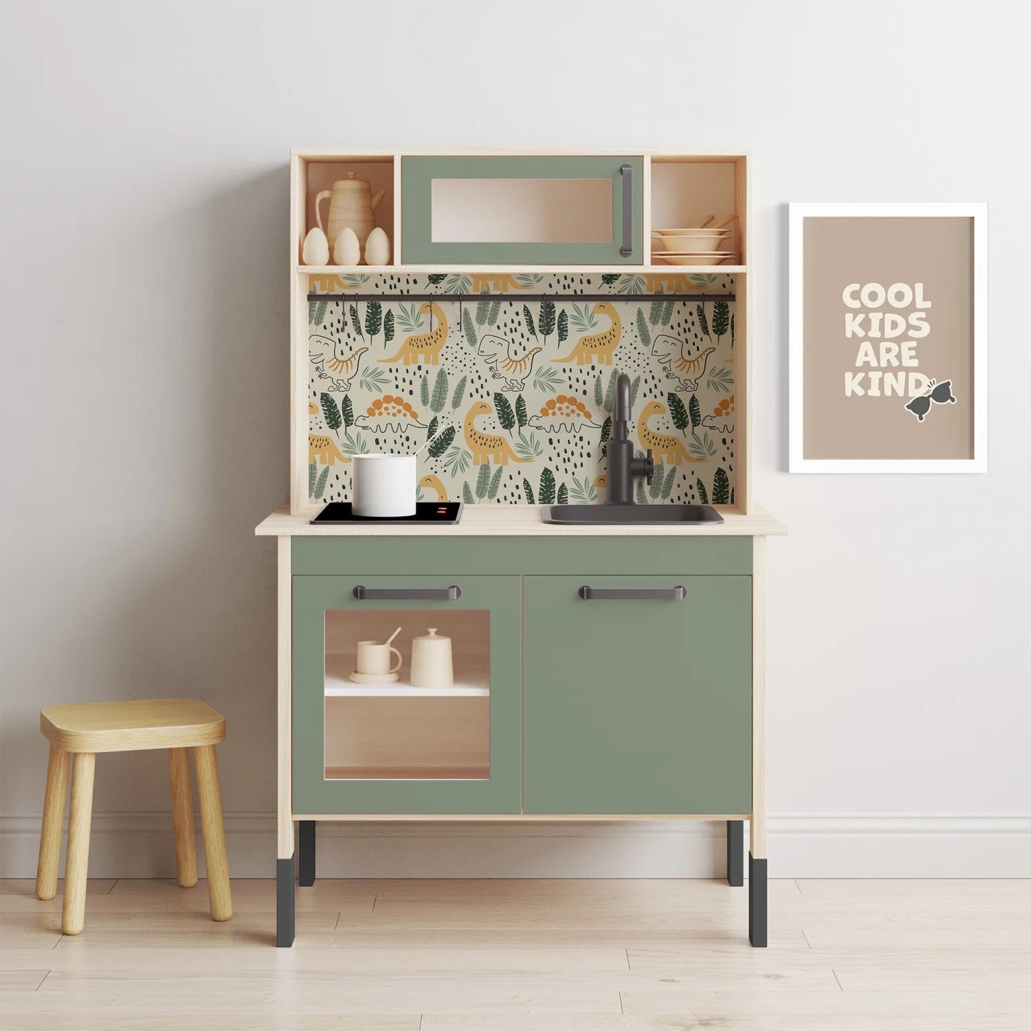 Duktig Kitchen Playful Dinos - Furniture Decals - Duktig