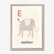E is for Elephant Print