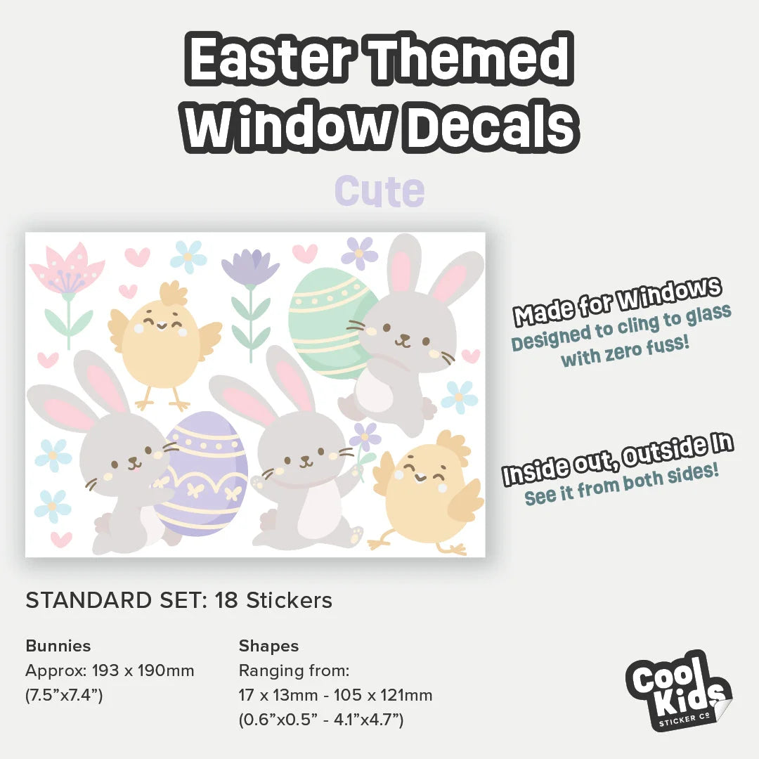 Easter Window Decals - Cute - OD. Occasional