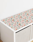 Kallax Shelf Elegant Florals Decal - Furniture Decals