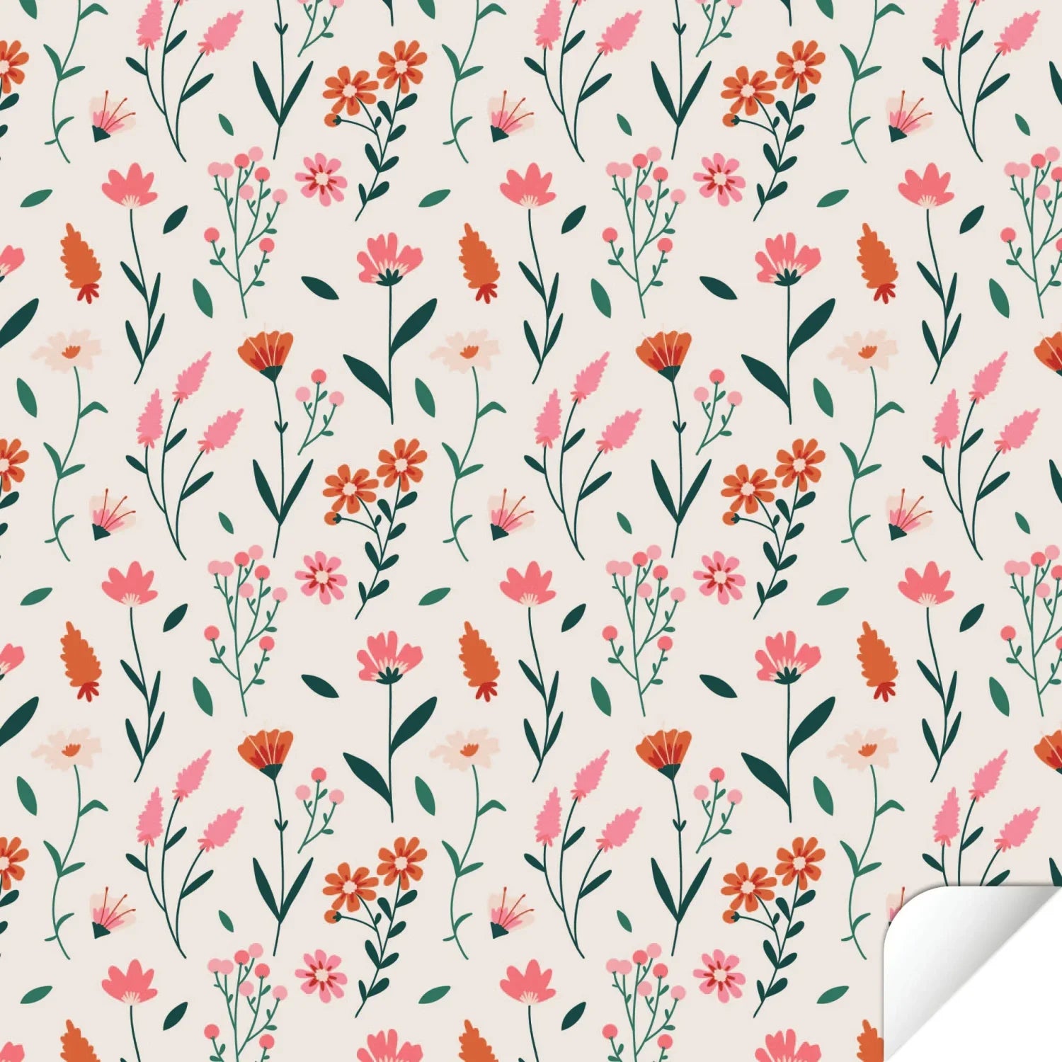 Kallax Shelf Elegant Florals Decal - Furniture Decals