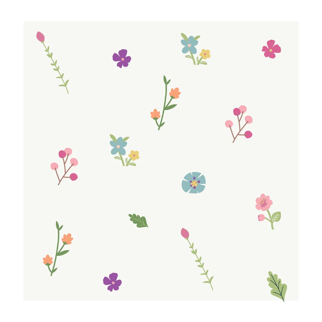 English Garden Bright Wall Decals - DW2. Floral