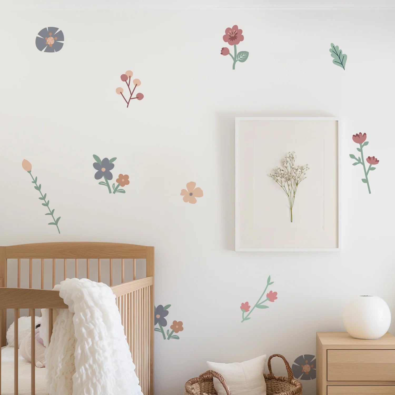English Garden Bright Wall Decals - DW2. Floral