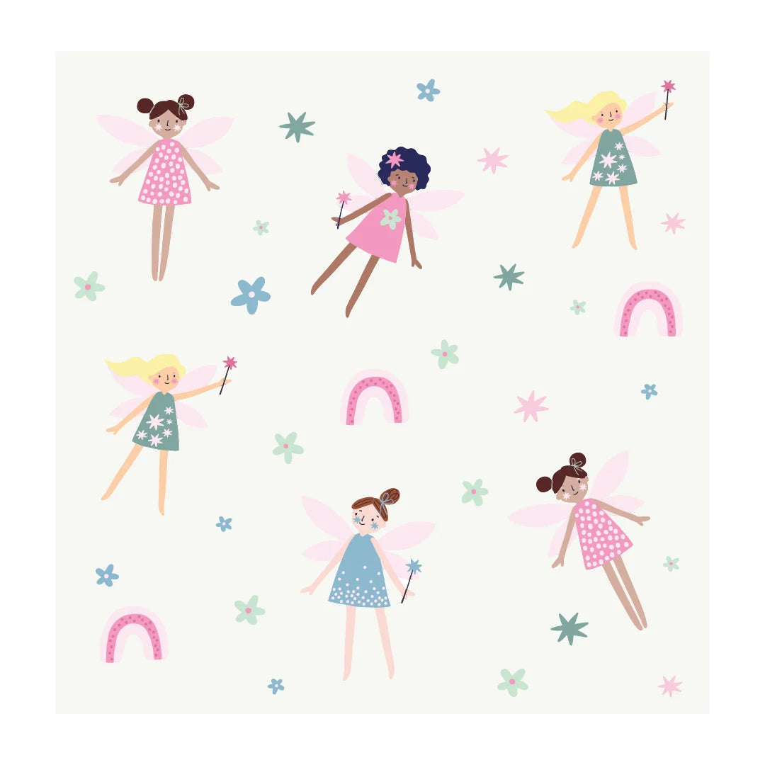 Fairies - Patterned - Large - Pink - DW6. Fantasy Decals