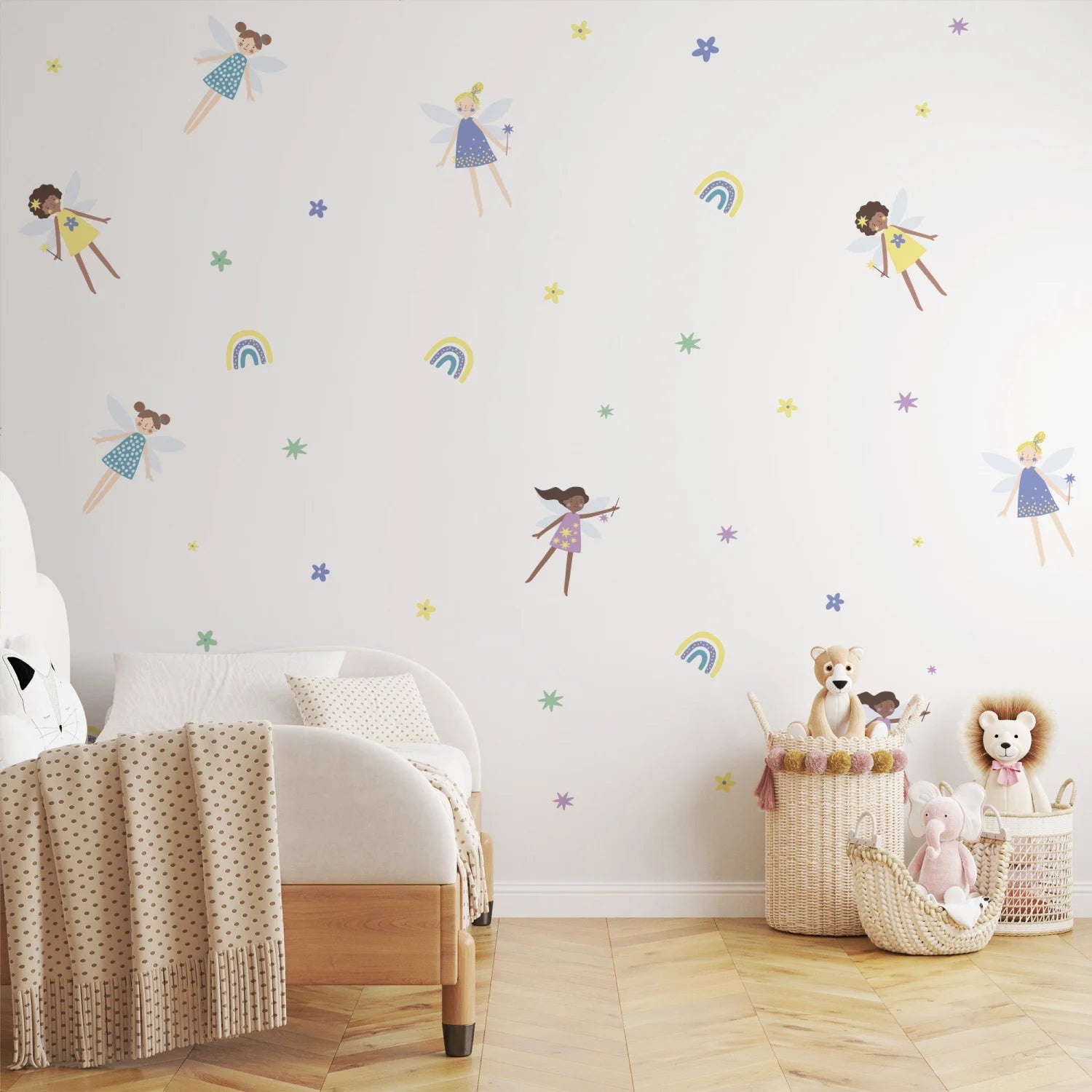 Fairies - Patterned - Small - Gold - DW6. Fantasy Decals