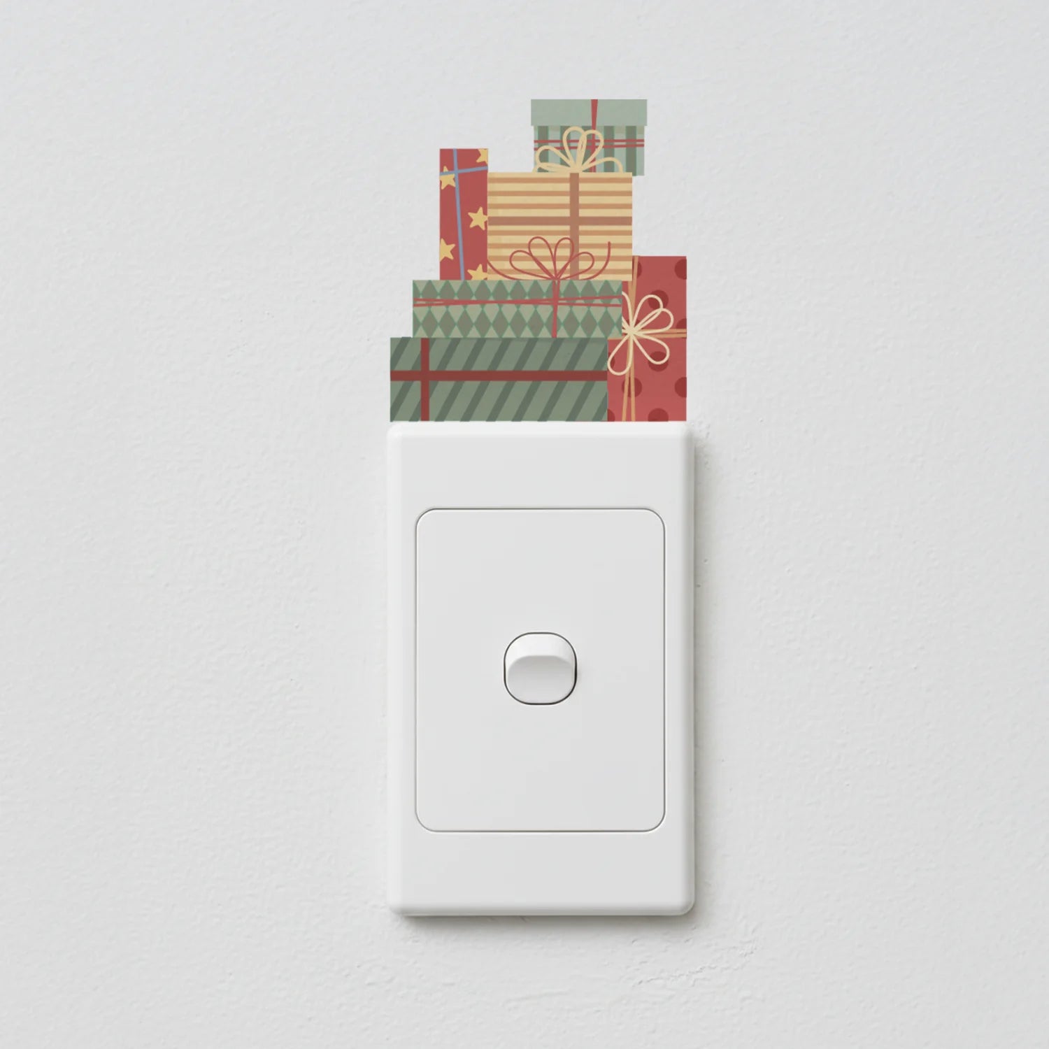 Festive Light Switch Decals: Set of 4 - Free Gift