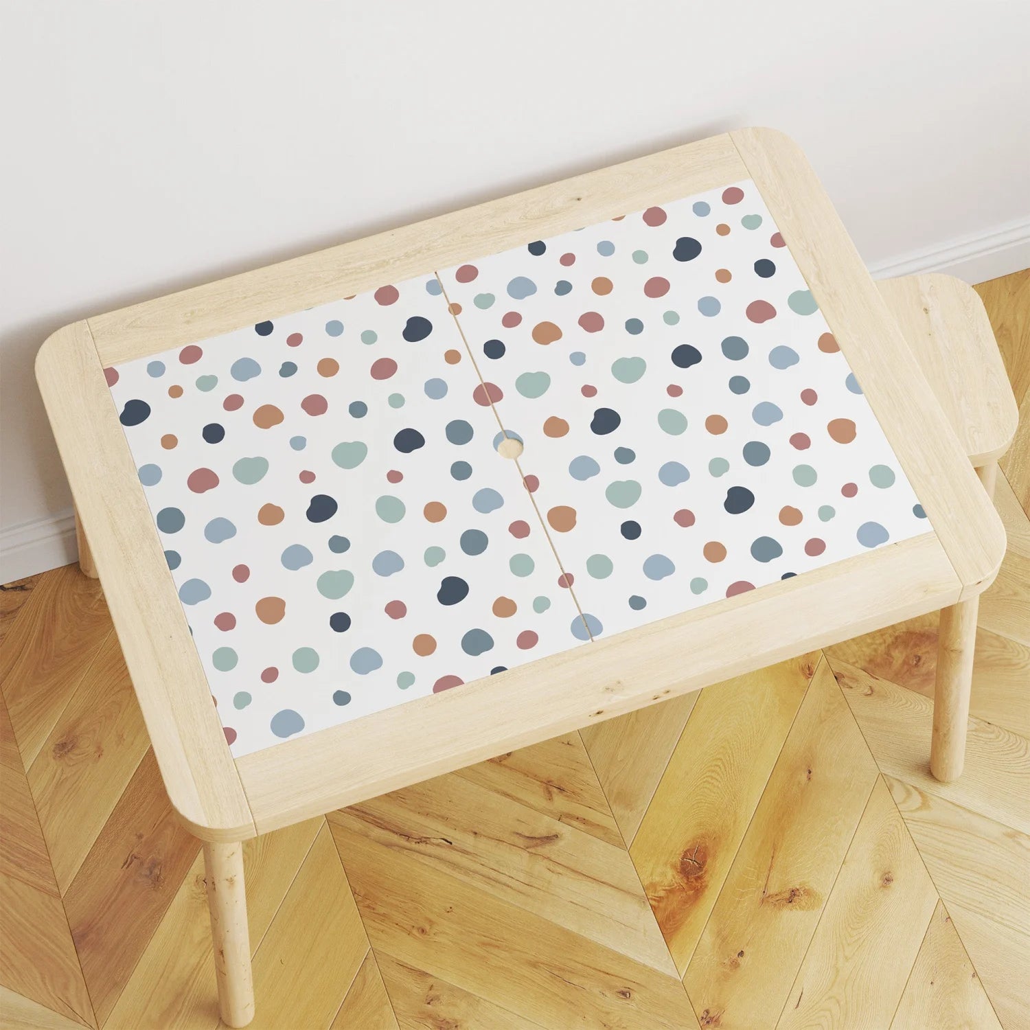 Flisat Table Abstract Dots Warm Decal - Furniture Decals