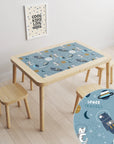 Flisat Table Animals In Space Decal DF3.