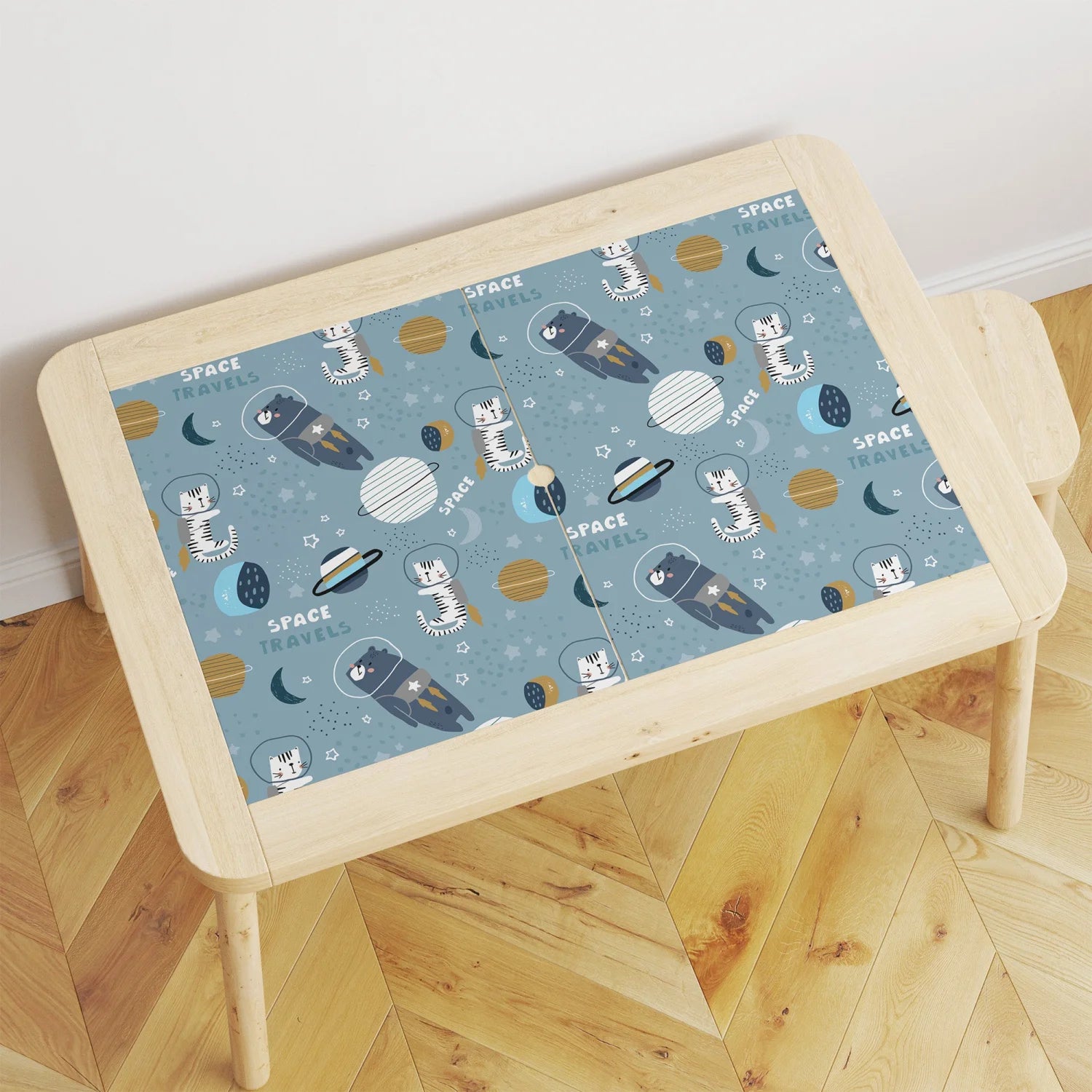 Flisat Table Animals In Space Decal - Furniture Decals