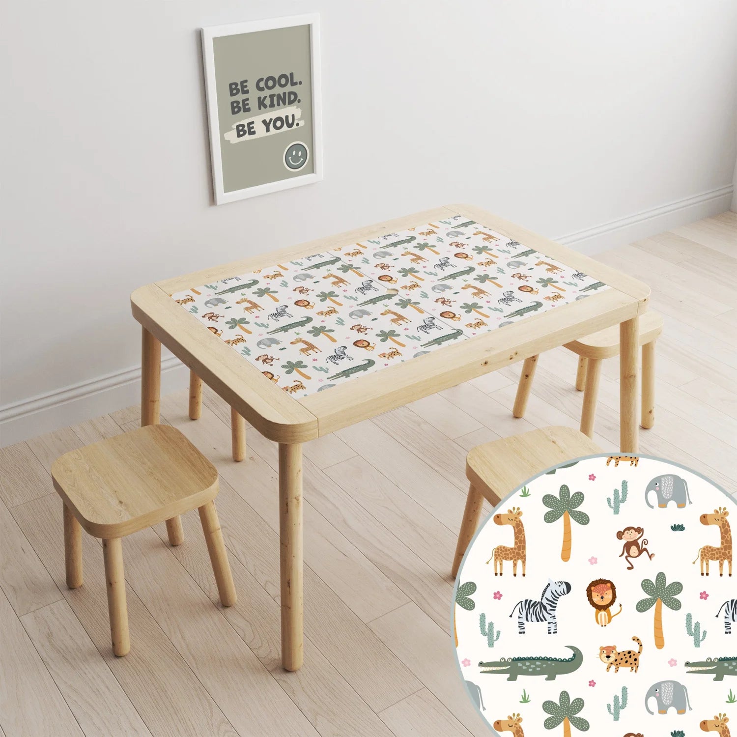 Flisat Table Animals On Safari Decal DF3.