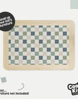 Flisat Table Checkers Blue Decal - Furniture Decals