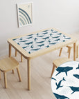Flisat Table Dreamy Whales Decal DF3.
