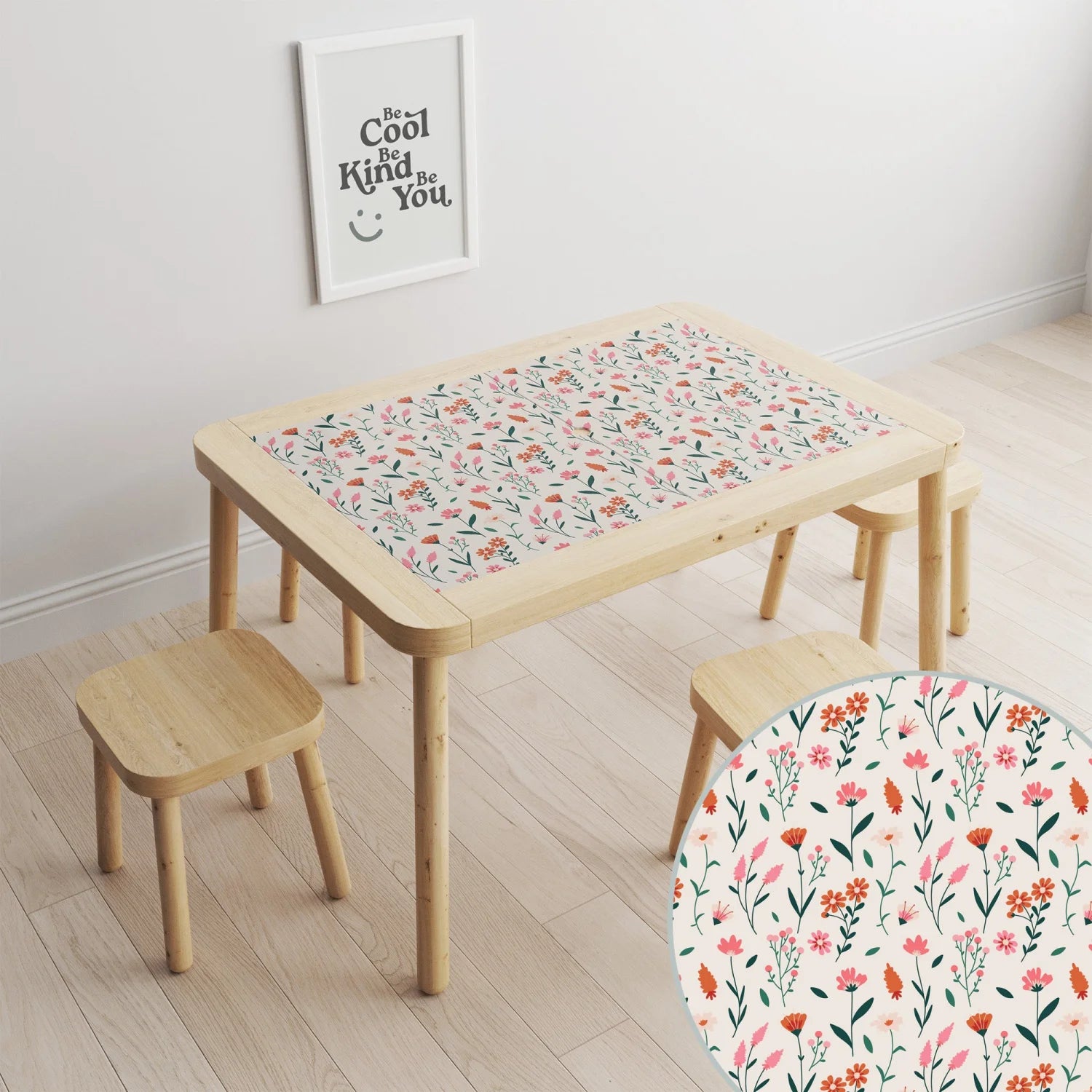 Flisat Table Elegant Florals Decal DF3.
