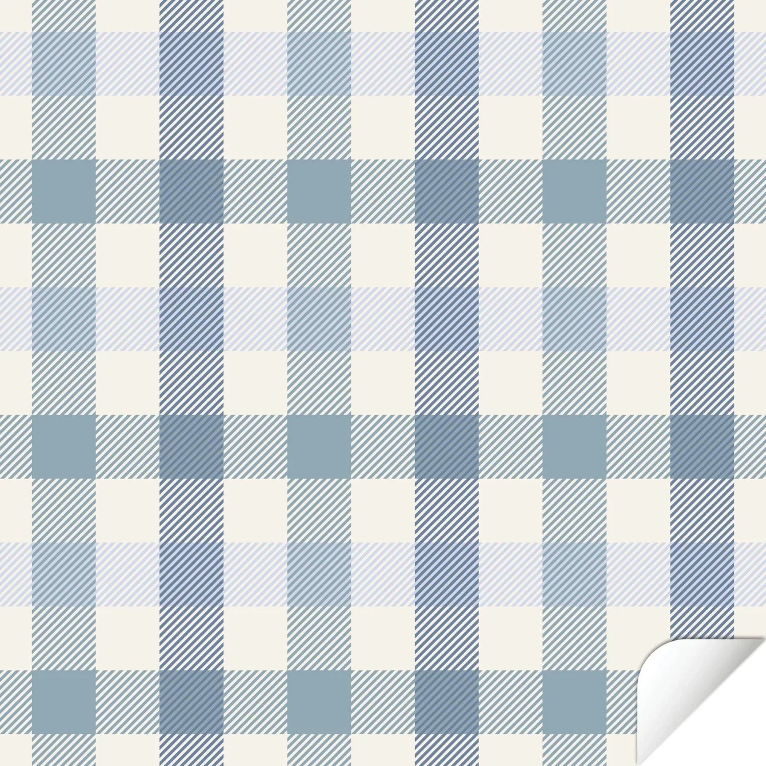 Trofast Top Gingham Decal - Blue - DF1. Tops