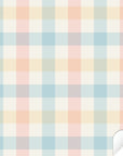 Flisat Table Gingham Multi Decal - Furniture Decals