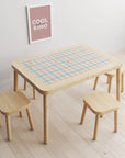 Flisat Table Gingham Multi Decal - Furniture Decals