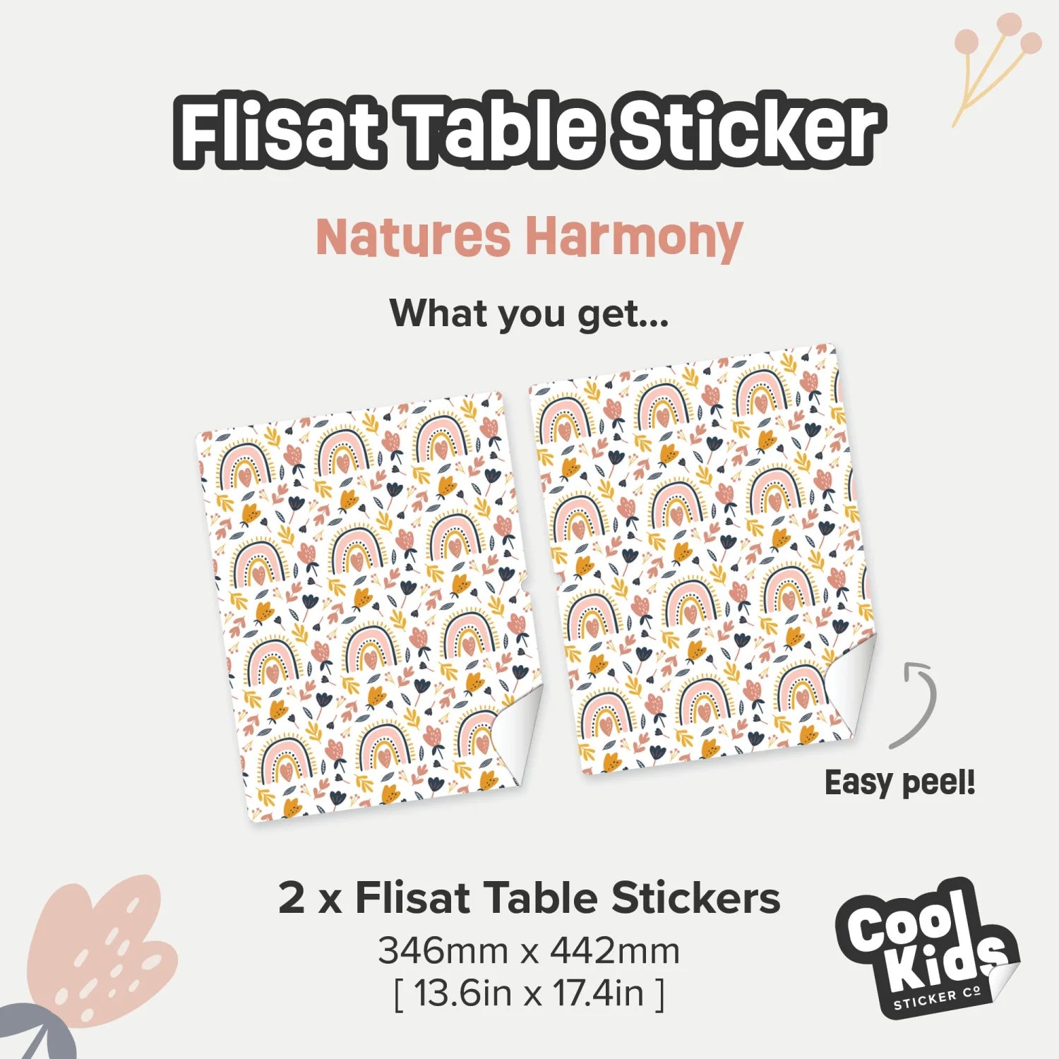 Flisat Table Natures Harmony Decal - Furniture Decals