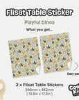 Flisat Table Playful Dinos Decal - Furniture Decals