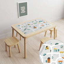 Flisat Table Road Map Decal