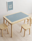 Flisat Table Scallops Blue Decal - Furniture Decals