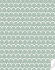 Flisat Table Scallops Decal - Sage Green - DF3.