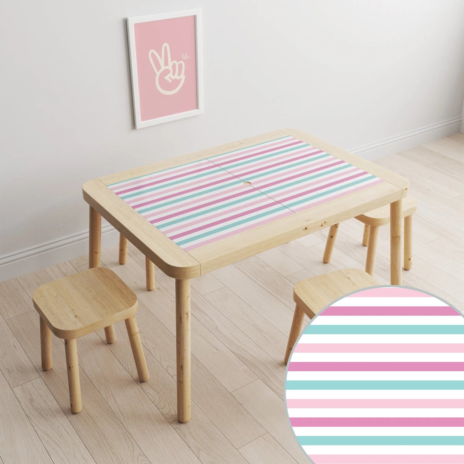 Flisat Table Stripes Decal DF3.