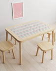 Flisat Table Stripes Neutral Decal - Furniture Decals
