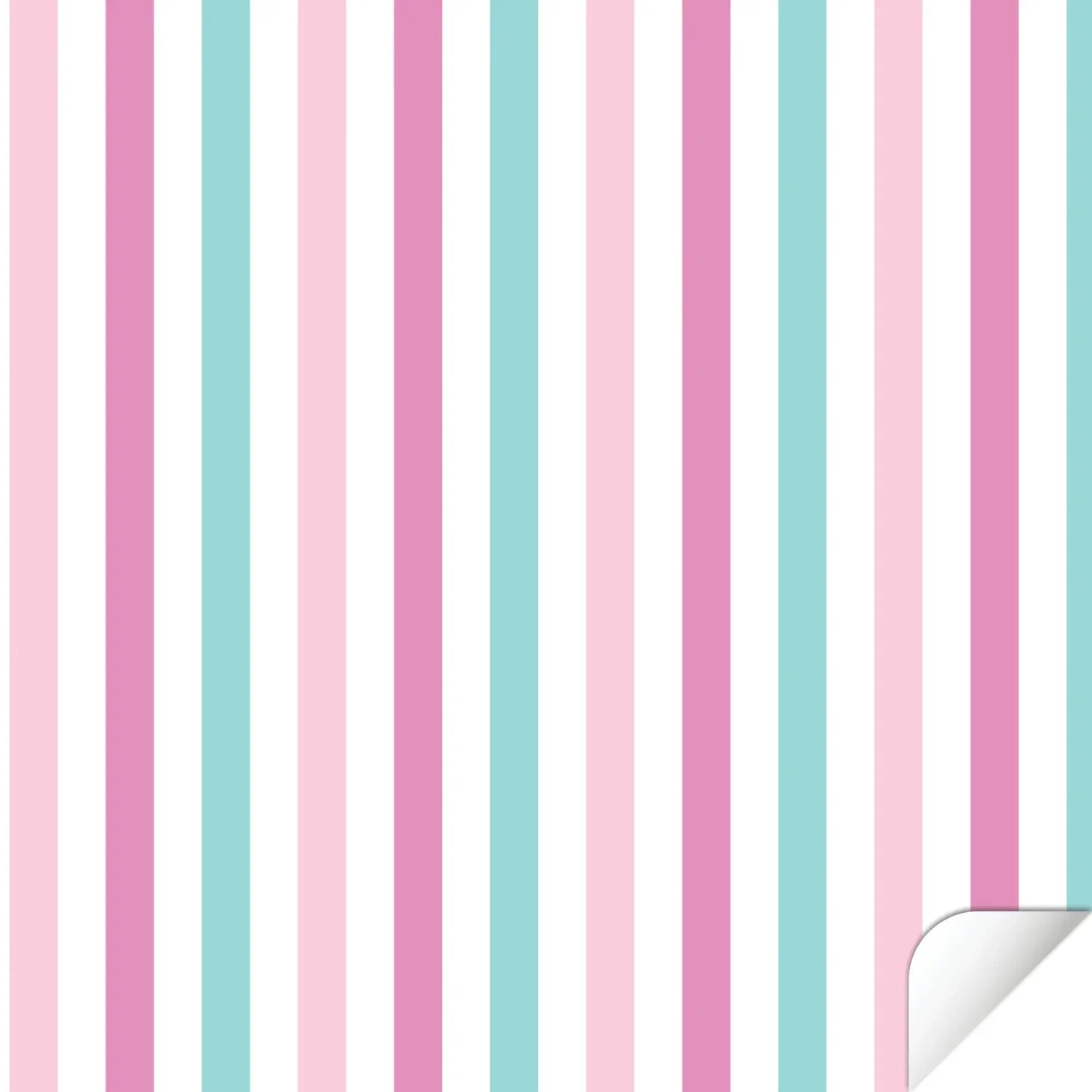 Flisat Table Stripes Pink Decal - Furniture Decals - Flisat