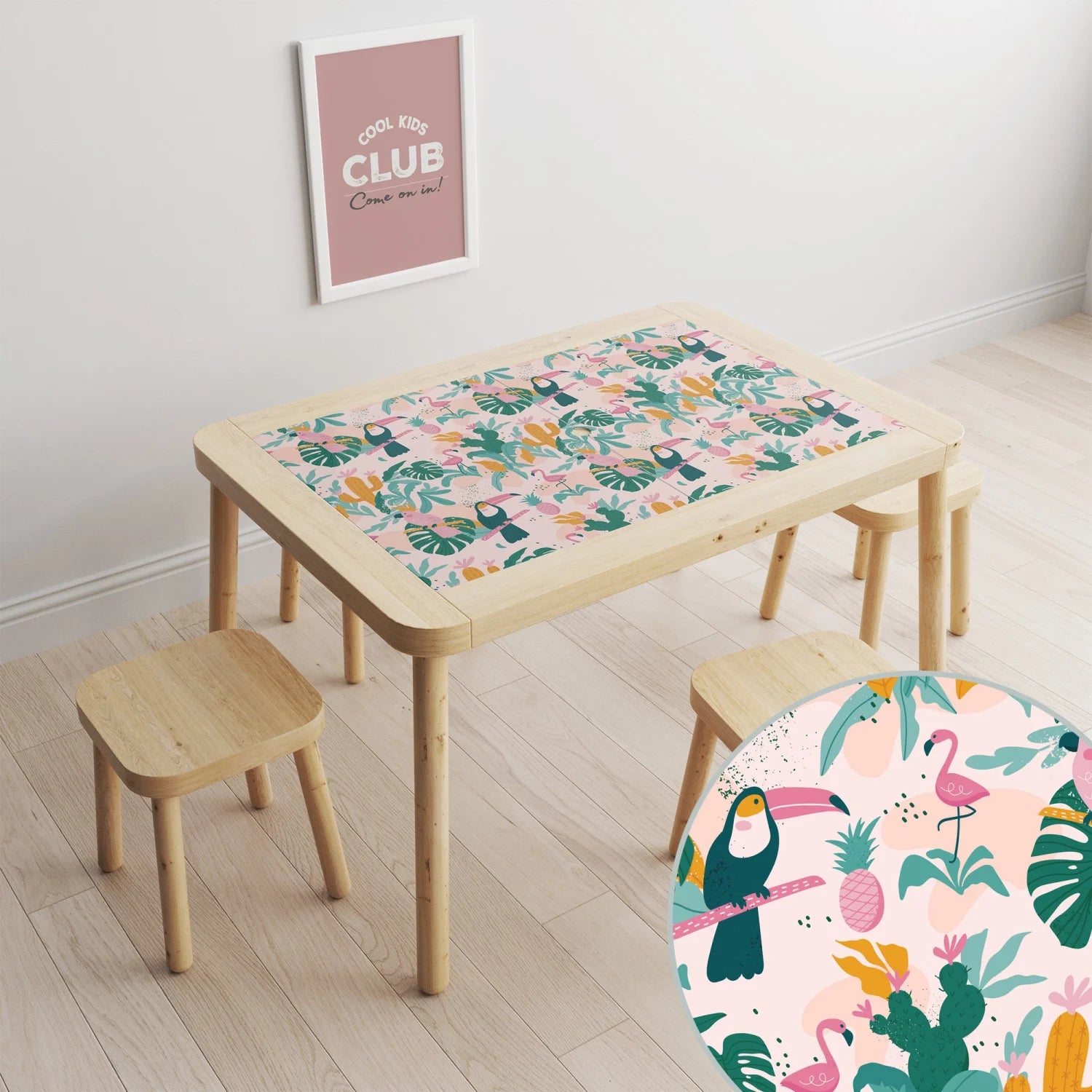 Flisat Table Tropical Paradise Decal DF3.