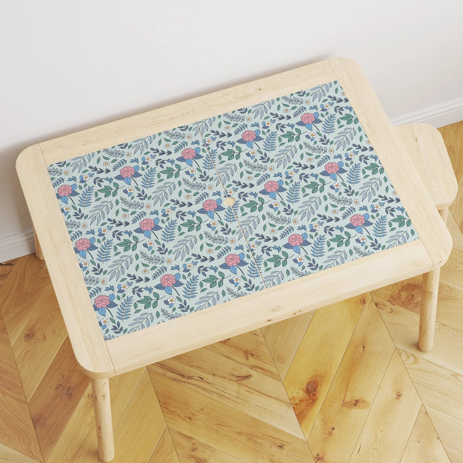 Flisat Table Vintage Florals Decal - Furniture Decals
