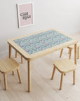 Flisat Table Vintage Florals Decal - Furniture Decals