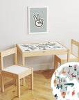 Latt Table World Map Decal DF4.
