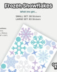 Frozen Snowflakes Wall Decal - Decals - Abstract Shapes