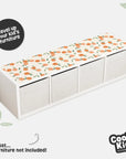 Kallax Shelf Fruity Peaches Decal - Furniture Decals