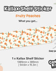 Kallax Shelf Fruity Peaches Decal - Furniture Decals
