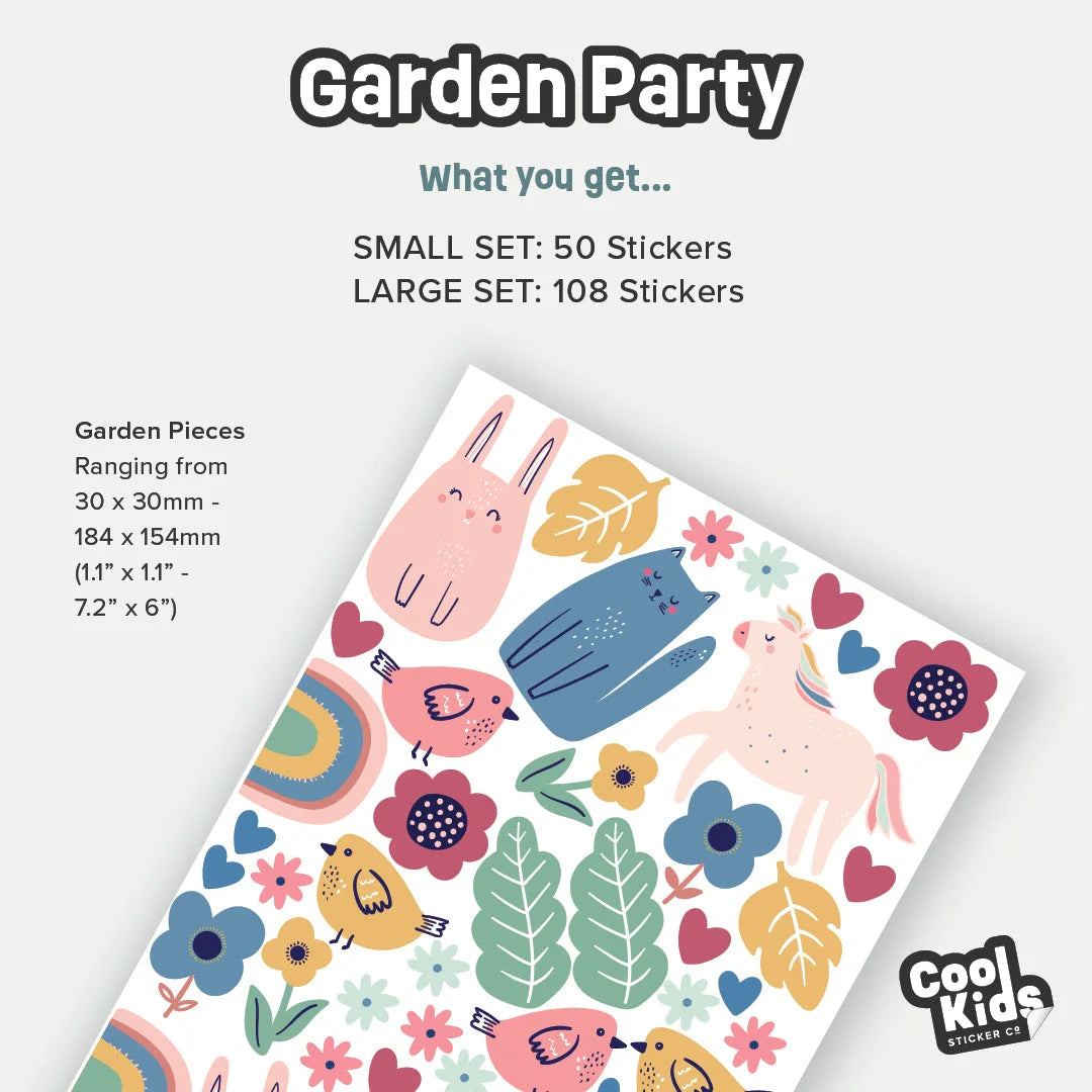 Garden Party Wall Decals - Decals - Florals