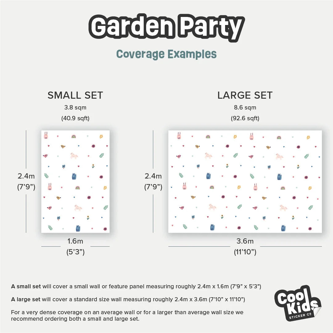 Garden Party Wall Decals - Decals - Florals