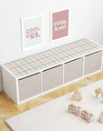 Kallax Shelf Gingham Multi Decal - Furniture Decals