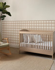 Gingham Wall Panels - Tan & Neutral - DW11.