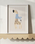 Giraffe & Scarf Print - WP1. Wall Prints