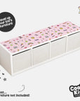Kallax Shelf Girl Power Vibes Decal - Furniture Decals