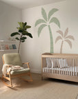 Green & Neutral Palm Tree Wall Decal - Large - Decals