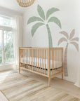 Green & Neutral Palm Tree Wall Decal - Large - Decals