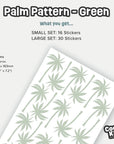 Green Palms Wall Decal - Pattern - Decals - Florals