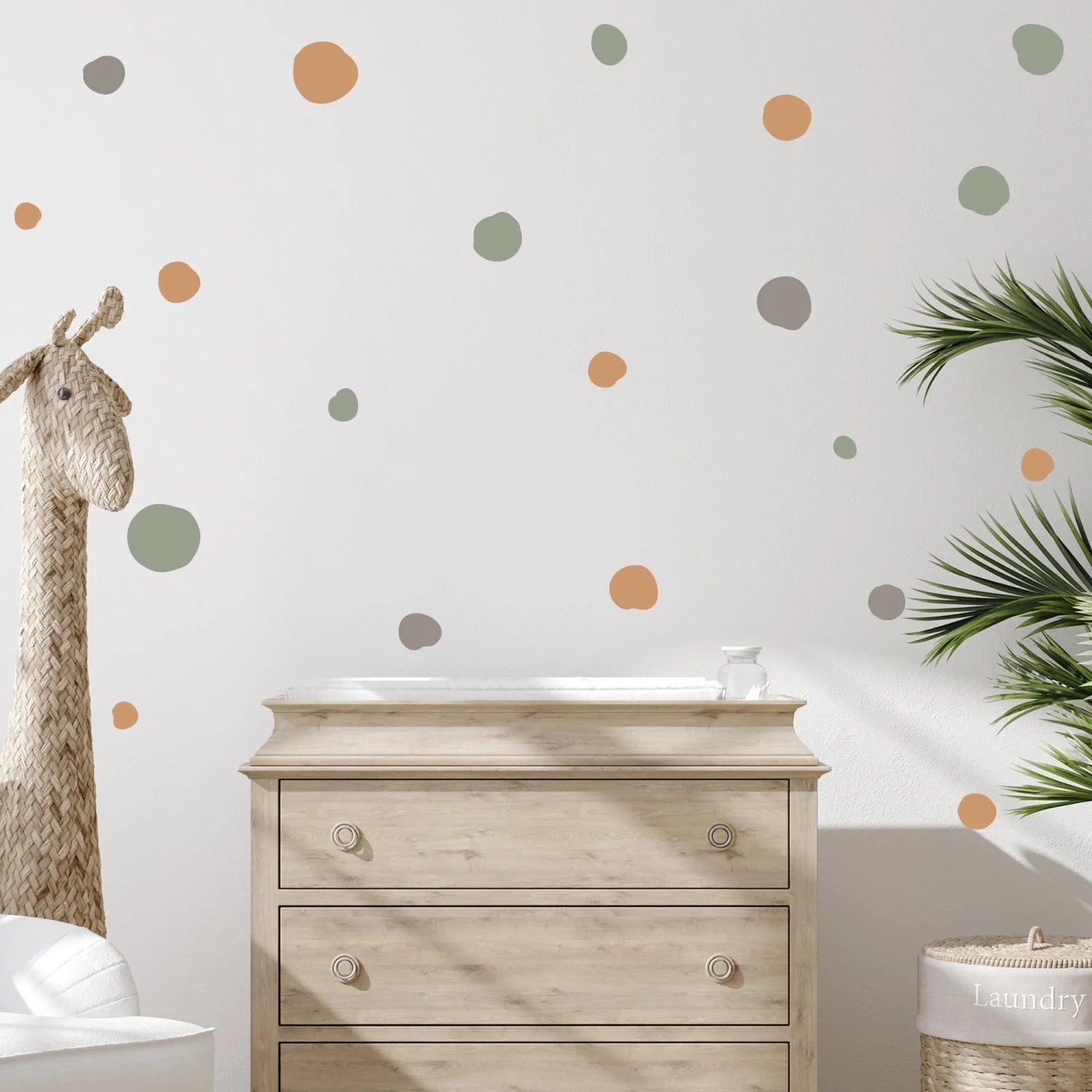 Green Polka Dots Wall Decals - DW0. Dot