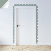 Block Coloured Scalloped Border Decals